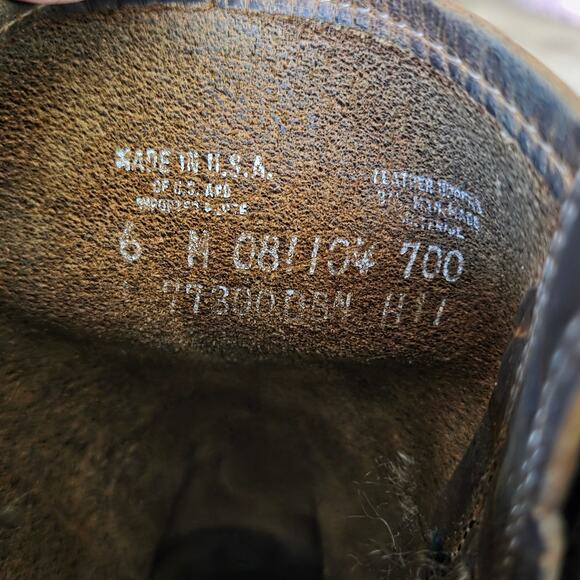 EUC Frye Tan Leather Harness 12R Mid Calf Square Toe Boots Engineer Biker 6M - Picture 12 of 16